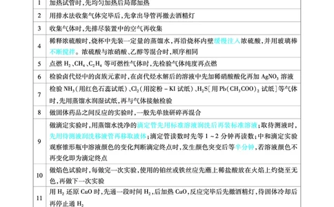 化学答题模板_高中三年全科资料_高中_1高中基础资料包_24九科答题模板