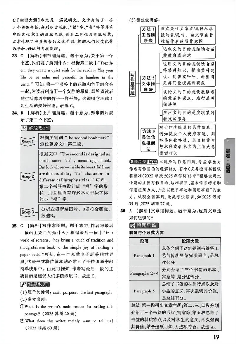 2026《万唯中考&bull;徐州黑白卷》阅卷评分标准_中考押题2026《中考押题》系列（9科全套实时更新中）_万唯2026版初中《万唯黑白卷》7科全套（徐州）