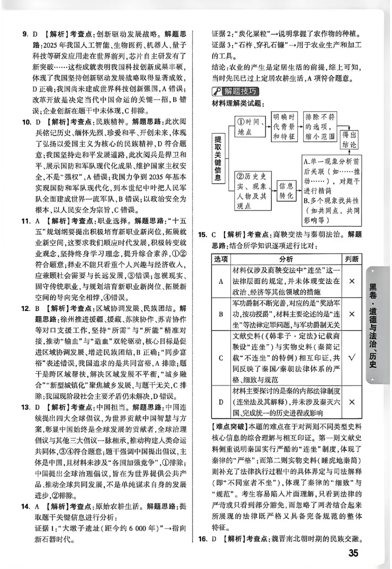 2026《万唯中考&bull;徐州黑白卷》阅卷评分标准_中考押题2026《中考押题》系列（9科全套实时更新中）_万唯2026版初中《万唯黑白卷》7科全套（徐州）