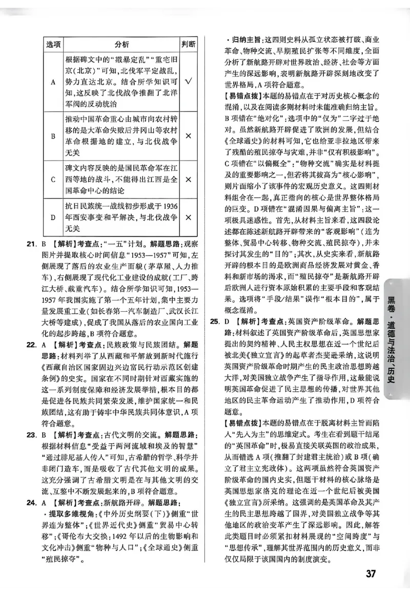 2026《万唯中考&bull;徐州黑白卷》阅卷评分标准_中考押题2026《中考押题》系列（9科全套实时更新中）_万唯2026版初中《万唯黑白卷》7科全套（徐州）
