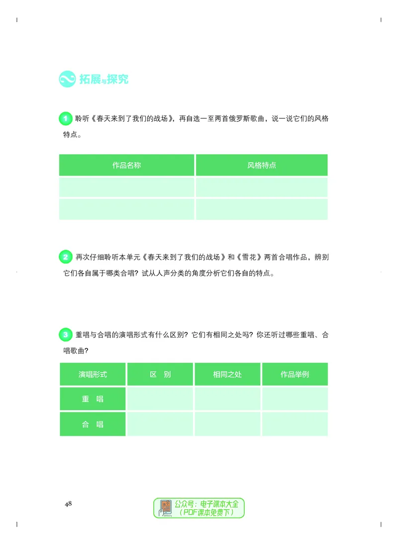 必修2歌唱_高中三年全科资料_高中_高中电子教材_高中音乐_人音版_必修（6本）