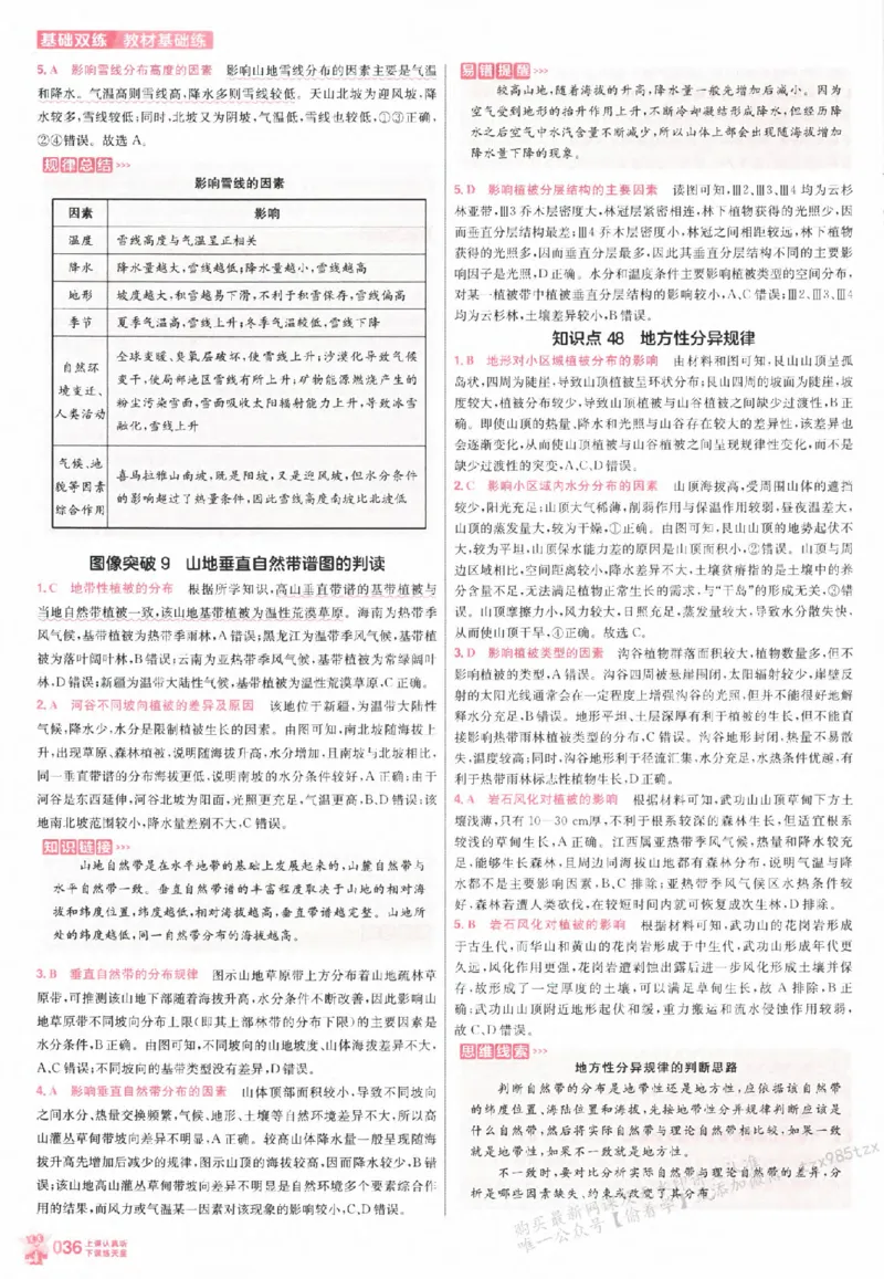 地理_高中三年全科资料_高中_高中1_2026版天星高考《基础双练》九科全套_2026天星高考系列基础双练地理