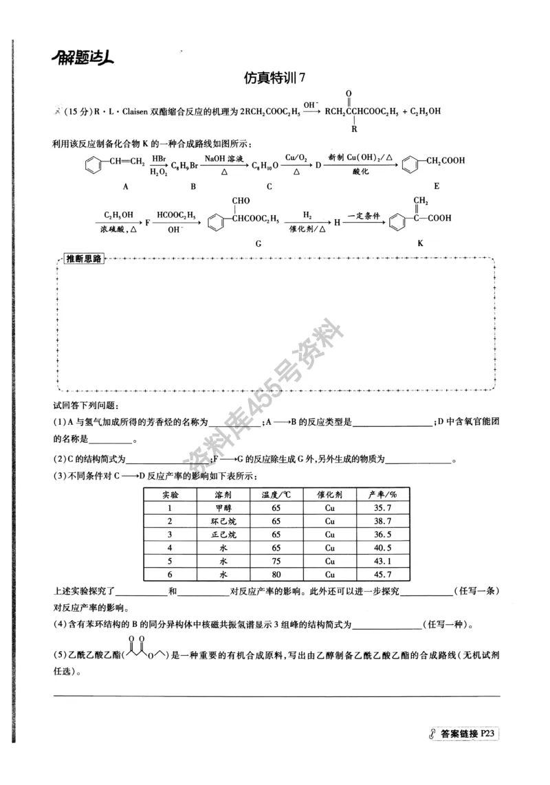 化学解题达人有机合成篇_高中三年全科资料_高中_高中知识点整理_化学
