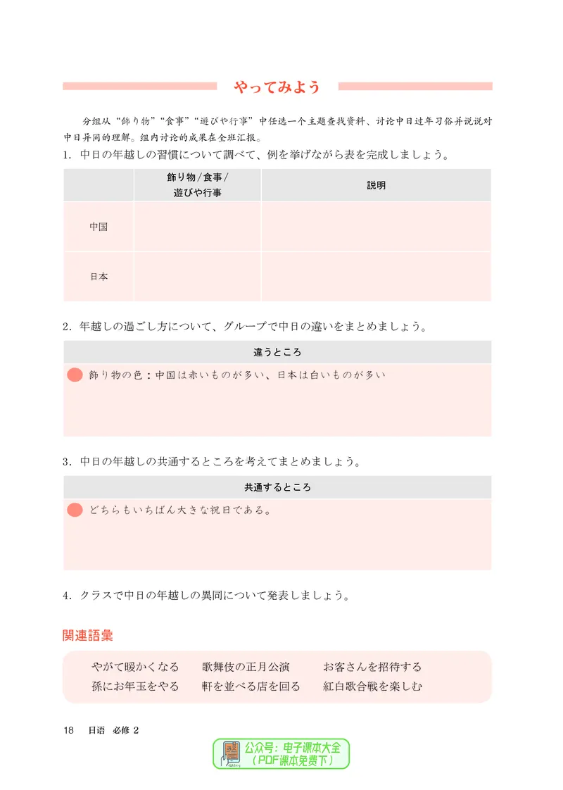 必修2_高中三年全科资料_高中_高中电子教材_高中日语