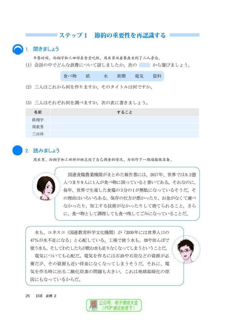 必修2_高中三年全科资料_高中_高中电子教材_高中日语