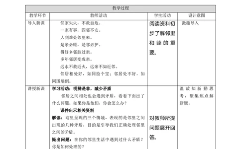 6.3不给邻居添麻烦教案_26新三年级道法下册（统编版）_版本二_教学课件_课件三无动画效果_6邻居家的小伙伴（第三课时）