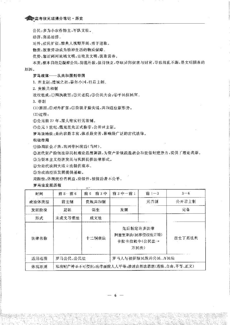 历史高考状元班提分笔记._高中三年全科资料_高中_高中1_《高考状元班提分笔记》