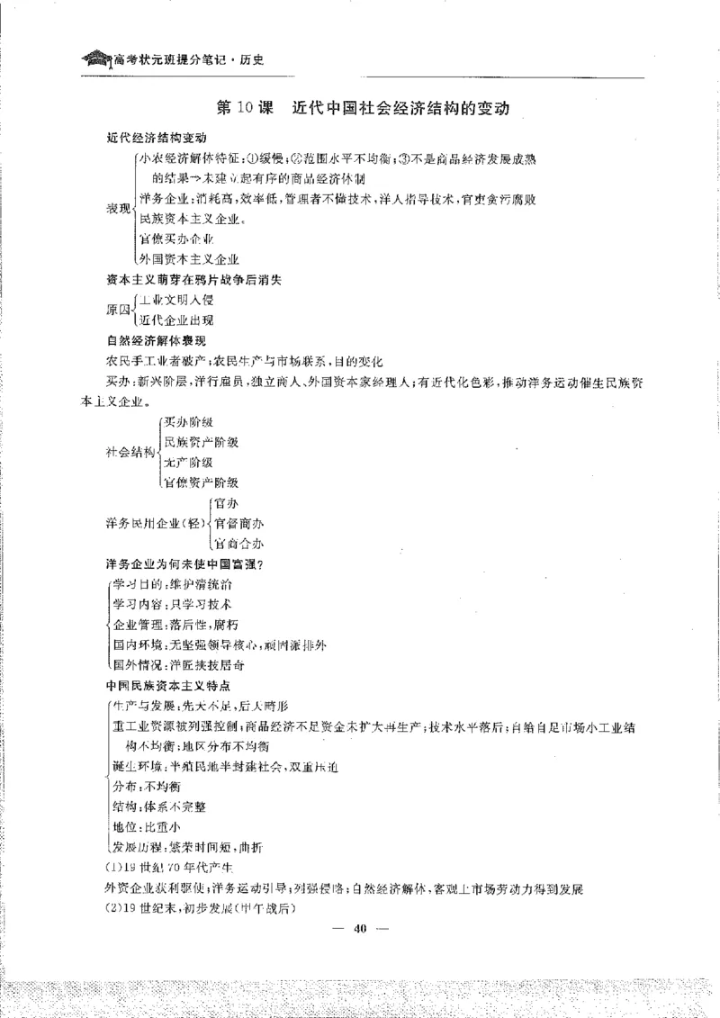 历史高考状元班提分笔记._高中三年全科资料_高中_高中1_《高考状元班提分笔记》