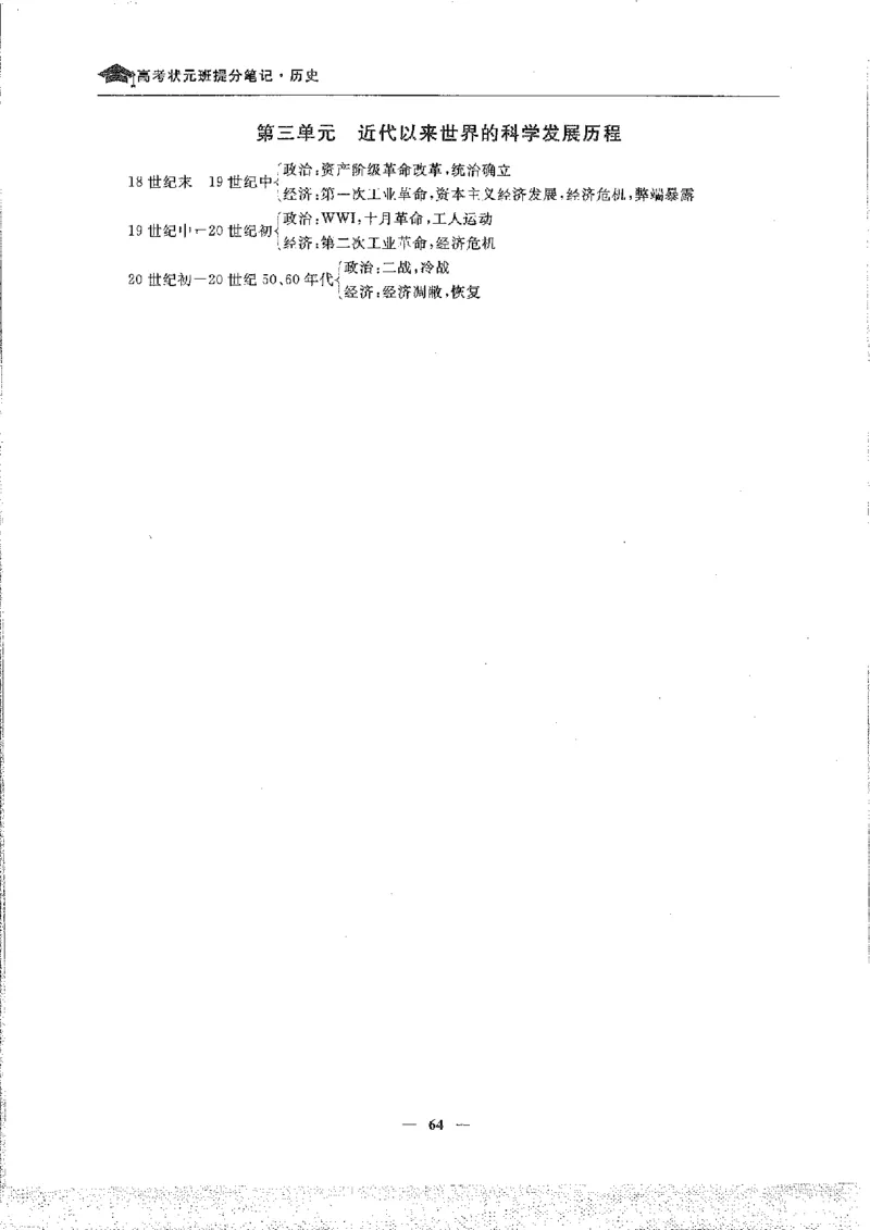 历史高考状元班提分笔记._高中三年全科资料_高中_高中1_《高考状元班提分笔记》