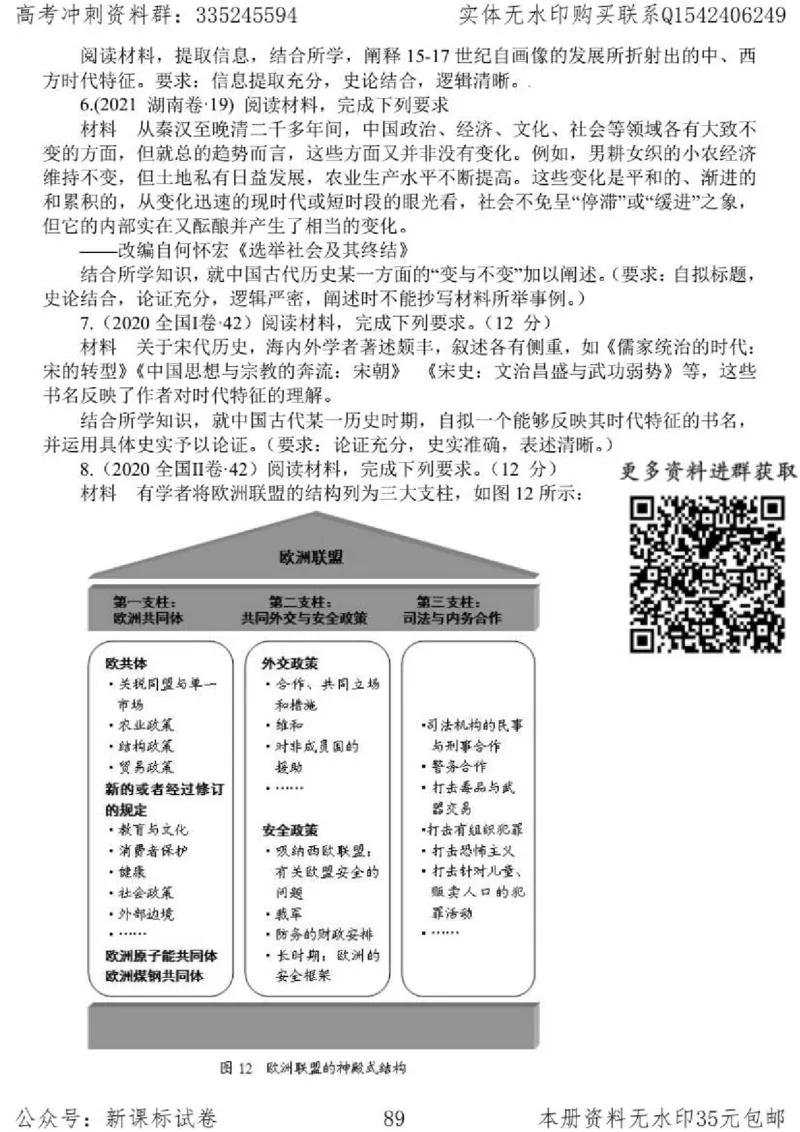 历史主观题解题模板_高中三年全科资料_高中_高中知识点整理_历史