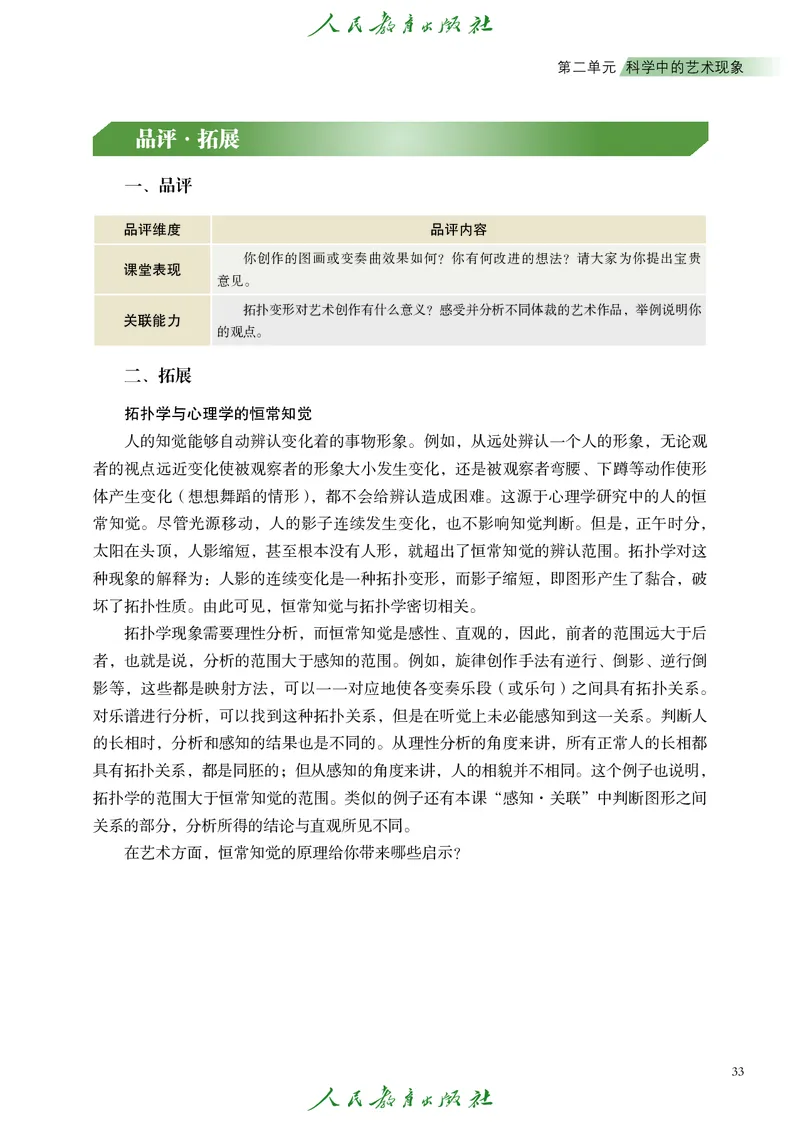 必修3艺术与科学_高中三年全科资料_高中_高中电子教材_高中艺术_人教版