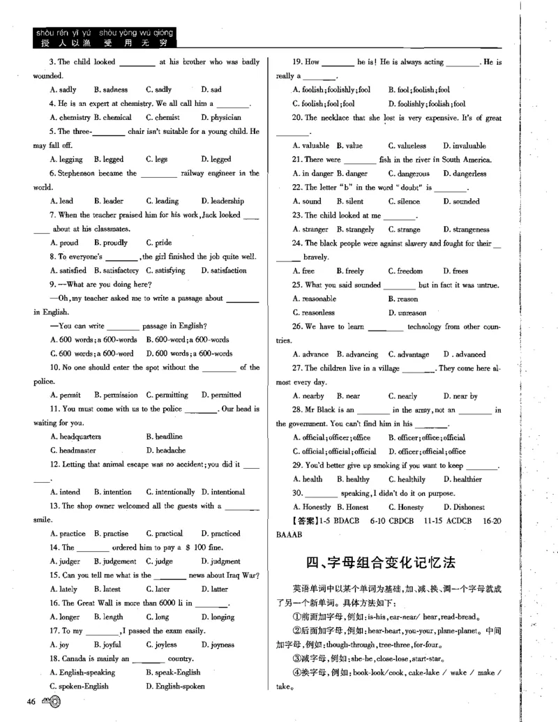 巧学王巧解王----活学巧解英语篇_encrypt_高中三年全科资料_高中_高中知识点整理_英语
