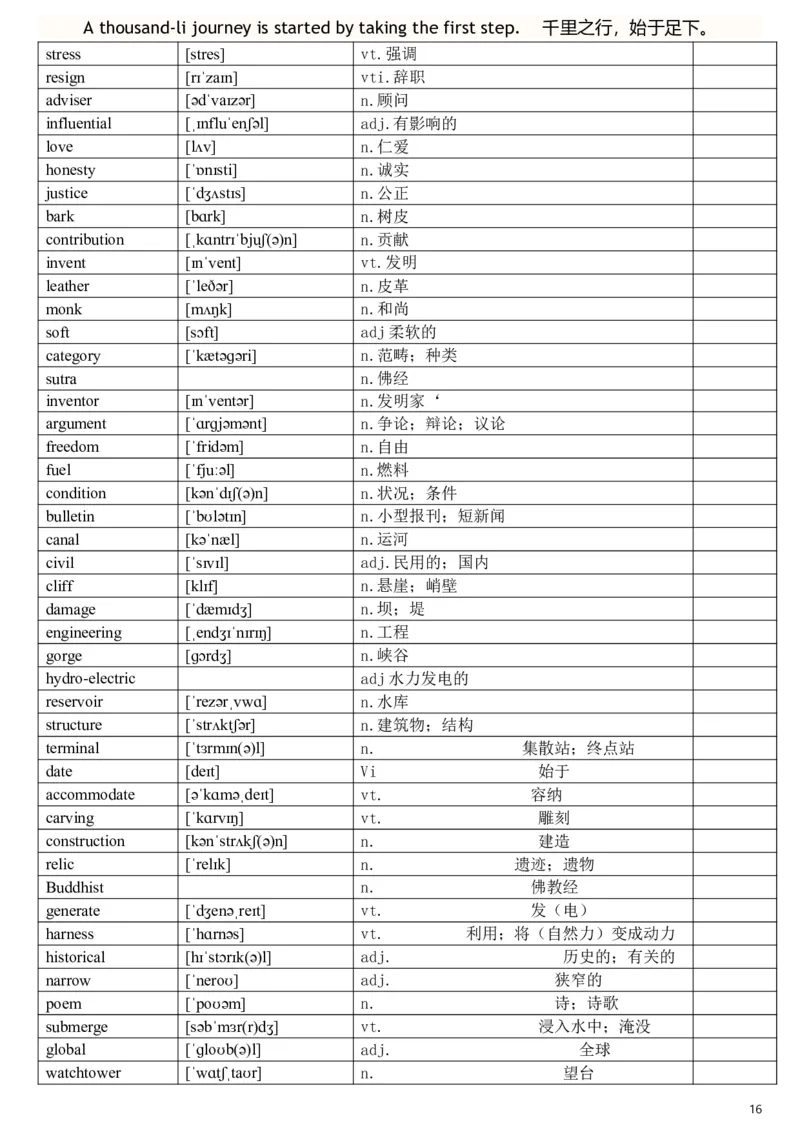 完整版外研版高中英语单词汇总表带音标_高中三年全科资料_高中三年全科资料_英语