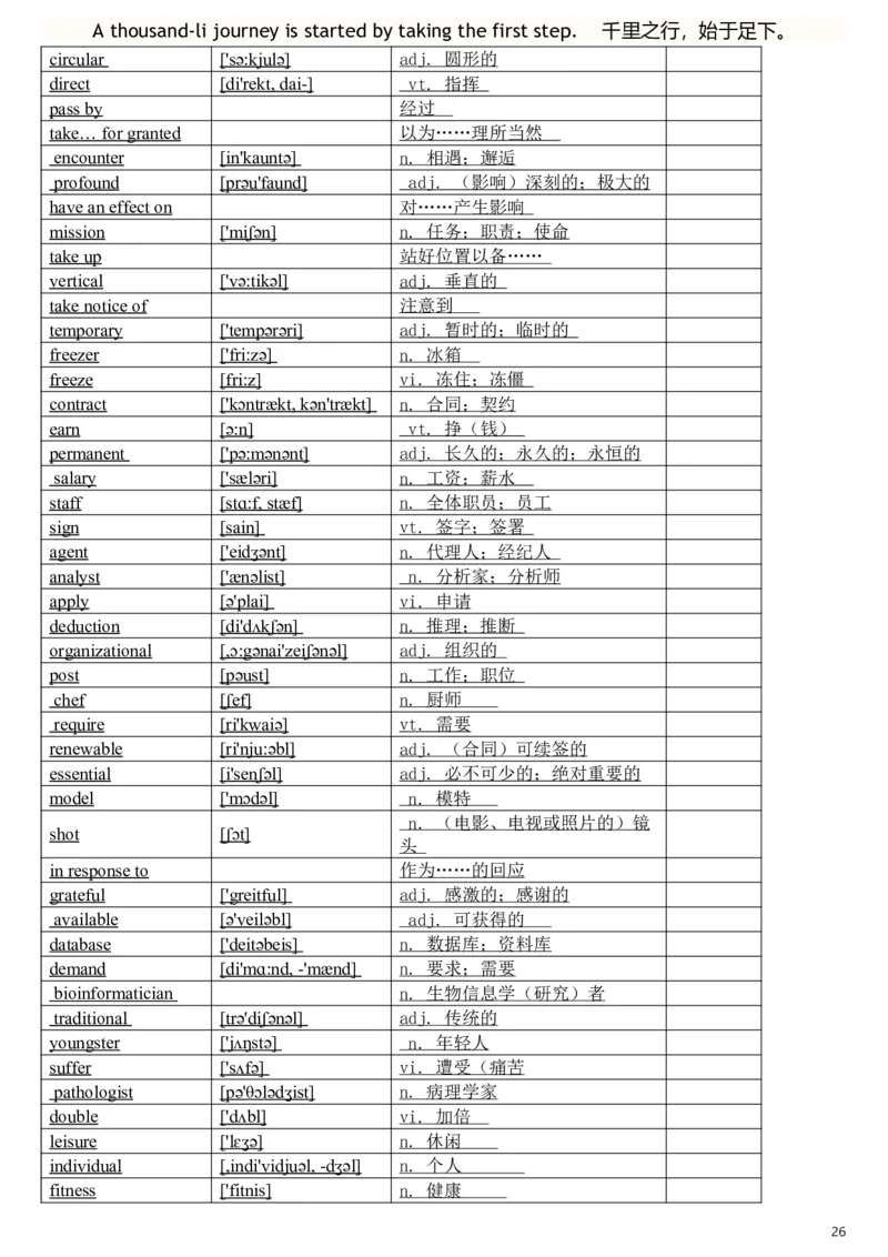 完整版外研版高中英语单词汇总表带音标_高中三年全科资料_高中三年全科资料_英语