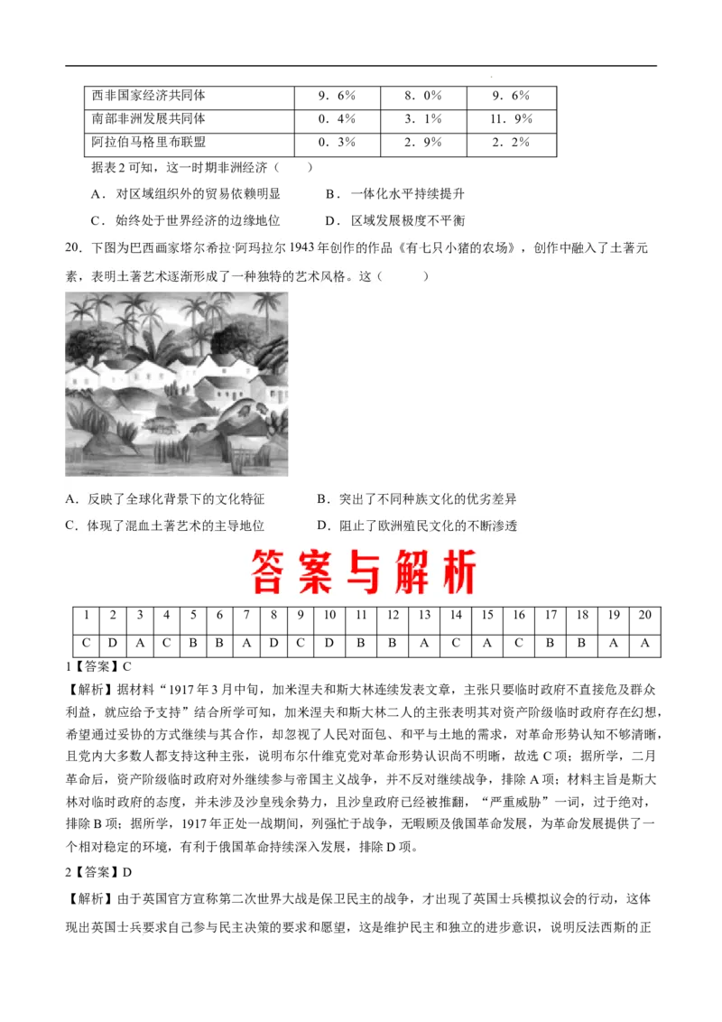 回归教材重难点09世界现代史（第一次世界大战至今）（全国通用）_高中三年全科资料_高中_高中1_2025高考历史补查易混易错+教材重难点_历史
