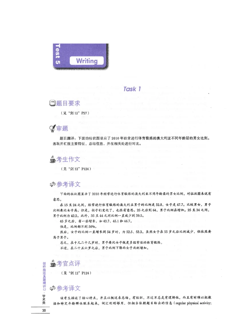 12剑桥雅思真题精讲12_剑雅真题+音频+解析1-20（已发）_雅思真题4-18_雅思A类全套4-18_剑雅精讲解析