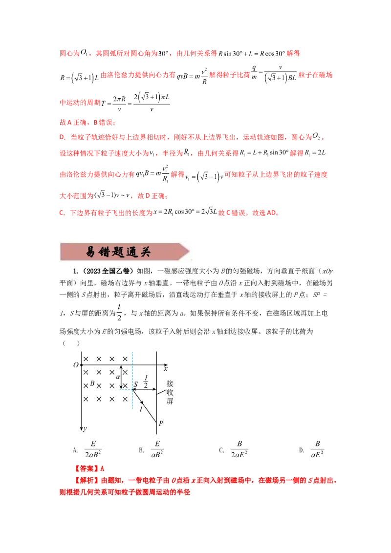 易错点11磁场-（4大陷阱）-备战2024年高考物理考试易错题（解析版）_高中三年全科资料_高中_15高中全科《高考易错题》2025版_高考物理备战2025年高考易错题（新高考专用）