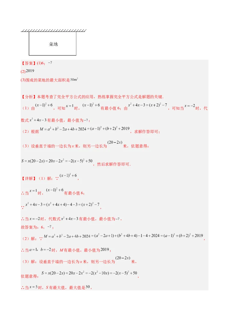 专题06一元二次方程48道压轴题型专训（8大题型）（教师版）_人教版数学九年级上册_版本二_九年级数学上册（人教版）_重难点专题提升-V7_2025版