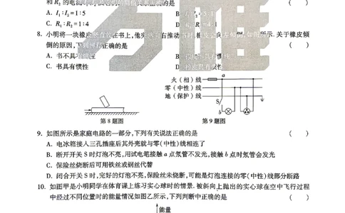 2026《万唯中考&bull;山东黑白卷》物理黑卷_2026中考押题卷合集_2026《万唯中考黑白卷》地方版(1)_2026《万唯中考&bull;山东黑白卷》7科_2026《万唯中考&bull;山东黑白卷》7科(扫描版)