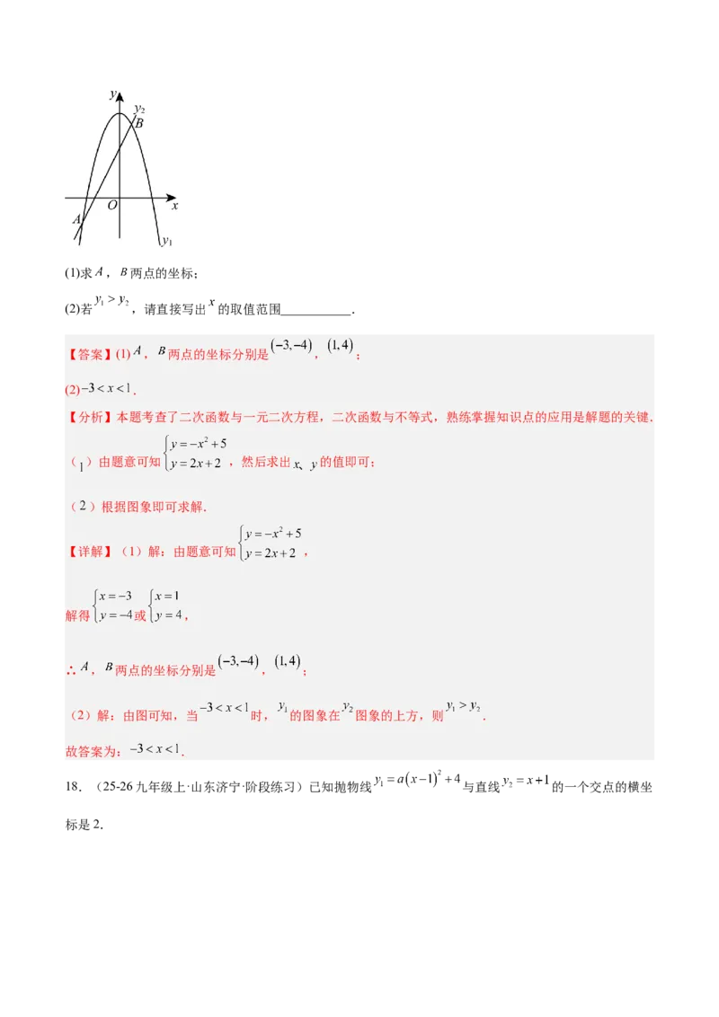 专题06二次函数章末56道压轴题型专训（8大题型）（教师版）_人教版数学九年级上册_版本二_九年级数学上册（人教版）_重难点专题提升-V7_2026版