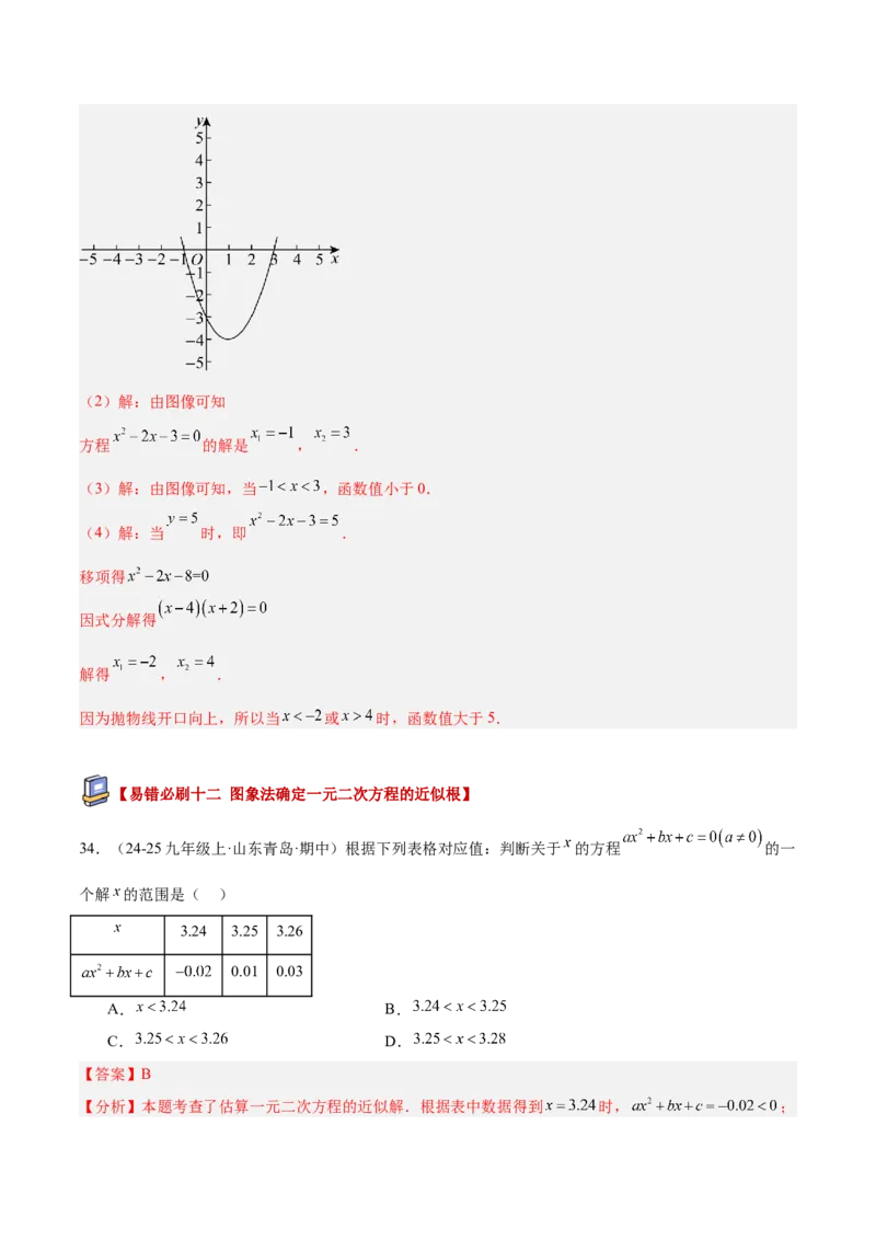 专题05二次函数章末易错必刷题型专训（57题19个考点）（教师版）_人教版数学九年级上册_版本二_九年级数学上册（人教版）_重难点专题提升-V7_2026版
