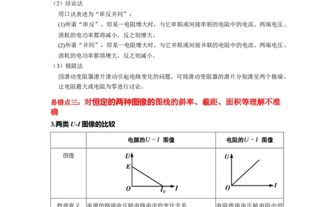 易错点10恒定电流（3大陷阱）-备战2024年高考物理考试易错题（解析版）_高中三年全科资料_高中_15高中全科《高考易错题》2025版_高考物理备战2025年高考易错题（新高考专用）