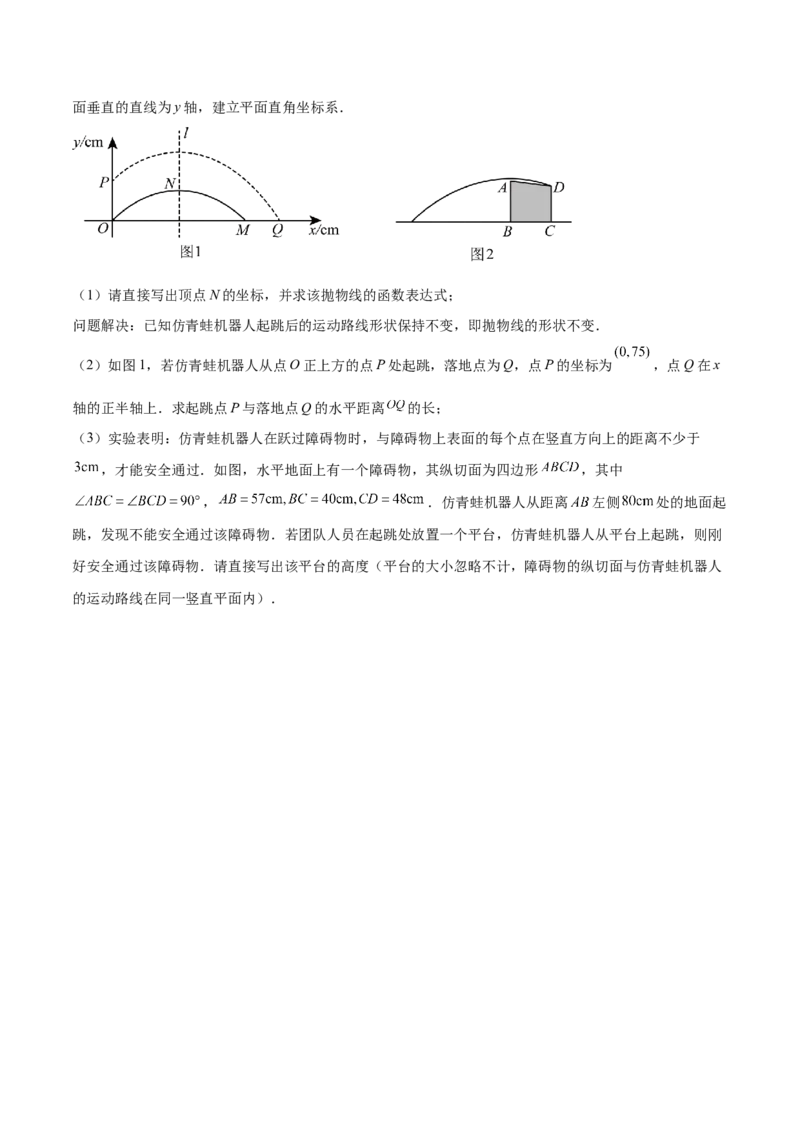 专题06实际问题与二次函数的三类综合题型（压轴题专项训练）（学生版）_人教版数学九年级上册_版本二_九年级数学上册（人教版）_压轴题专项-V5_2026版