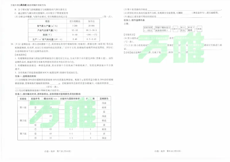 2026《万唯中考&bull;云南黑白卷》化学白卷_2026中考押题卷合集_2026《万唯中考黑白卷》地方版(1)_2026《万唯中考&bull;云南黑白卷》7科_2026《万唯中考&bull;云南黑白卷》化学黑白卷