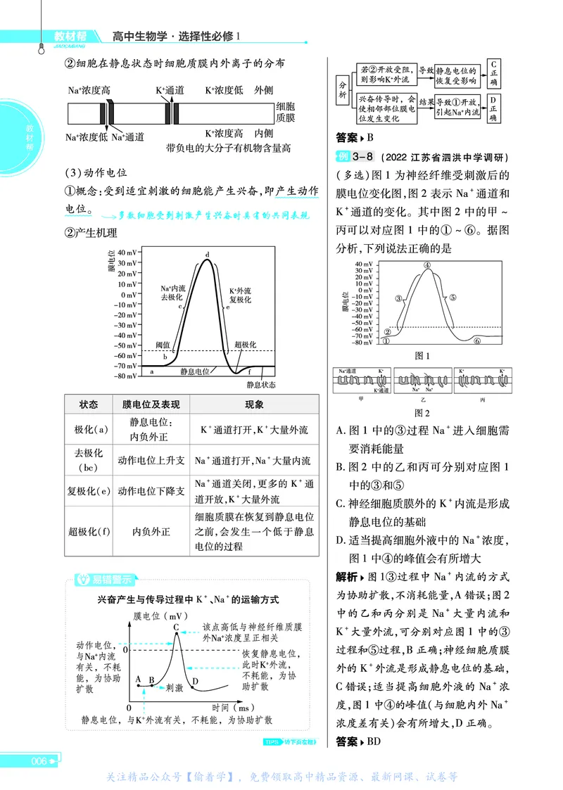教材帮高中生物学选择性必修1（配SJ版）_高中三年全科资料_高中_高中电子教材_高中《教材帮》2025版高中《教材帮》（全科高清）_教材帮高中生物