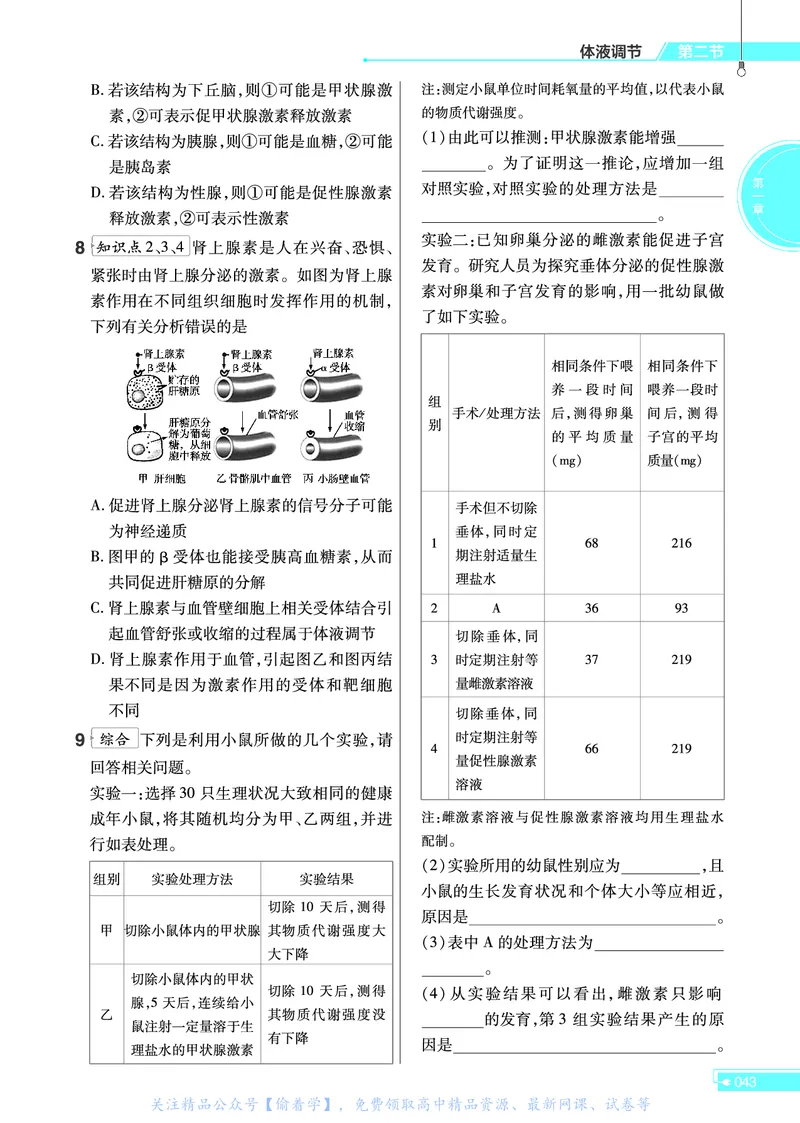 教材帮高中生物学选择性必修1（配SJ版）_高中三年全科资料_高中_高中电子教材_高中《教材帮》2025版高中《教材帮》（全科高清）_教材帮高中生物