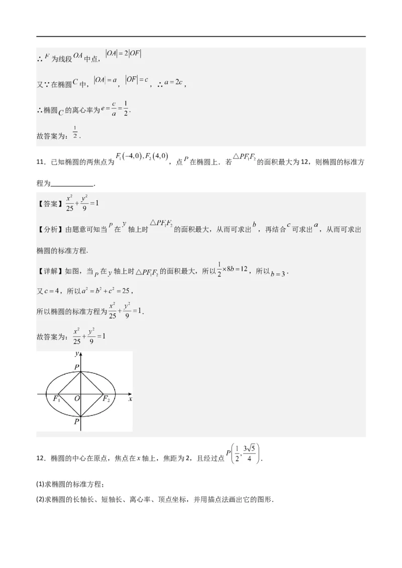 新课预习-3.1椭圆（教师版）-新高二暑假衔接_高中三年全科资料_高中_高中1_2025秋新高二《暑假衔接讲义》（语数外理化）电子版_2025新高二数学暑假衔接讲义（人教A版）
