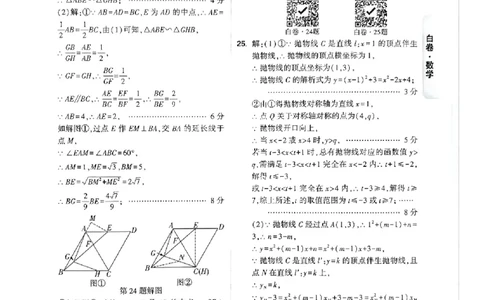 2026《万唯中考&bull;广州黑白卷》数学白卷答案_2026中考押题卷合集_2026《万唯中考黑白卷》地方版(1)_2026《万唯中考&bull;广州黑白卷》7科_2026《万唯中考&bull;广州黑白卷》数学