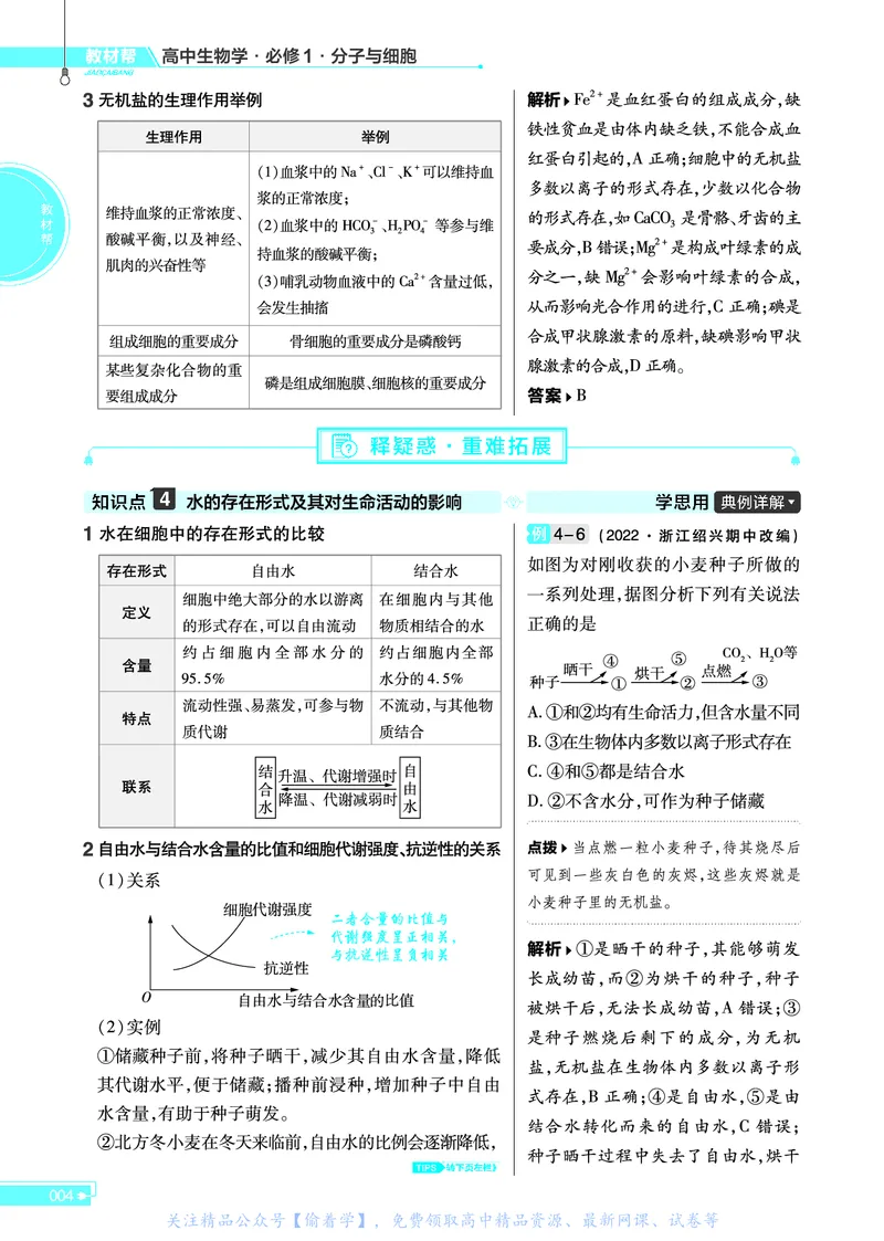教材帮高中生物学必修1（配ZK版）浙科版_高中三年全科资料_高中_高中电子教材_高中《教材帮》2025版高中《教材帮》（全科高清）_教材帮高中生物