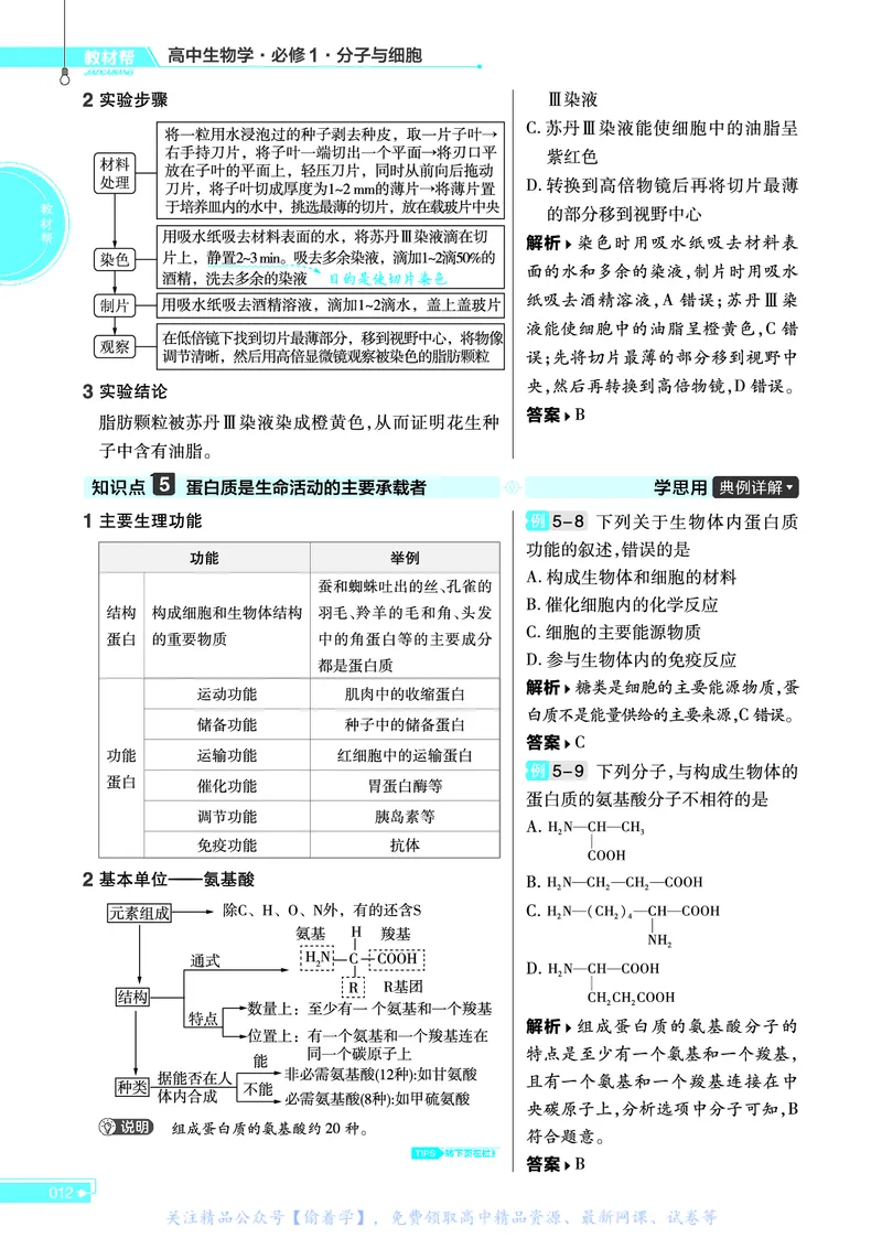教材帮高中生物学必修1（配ZK版）浙科版_高中三年全科资料_高中_高中电子教材_高中《教材帮》2025版高中《教材帮》（全科高清）_教材帮高中生物