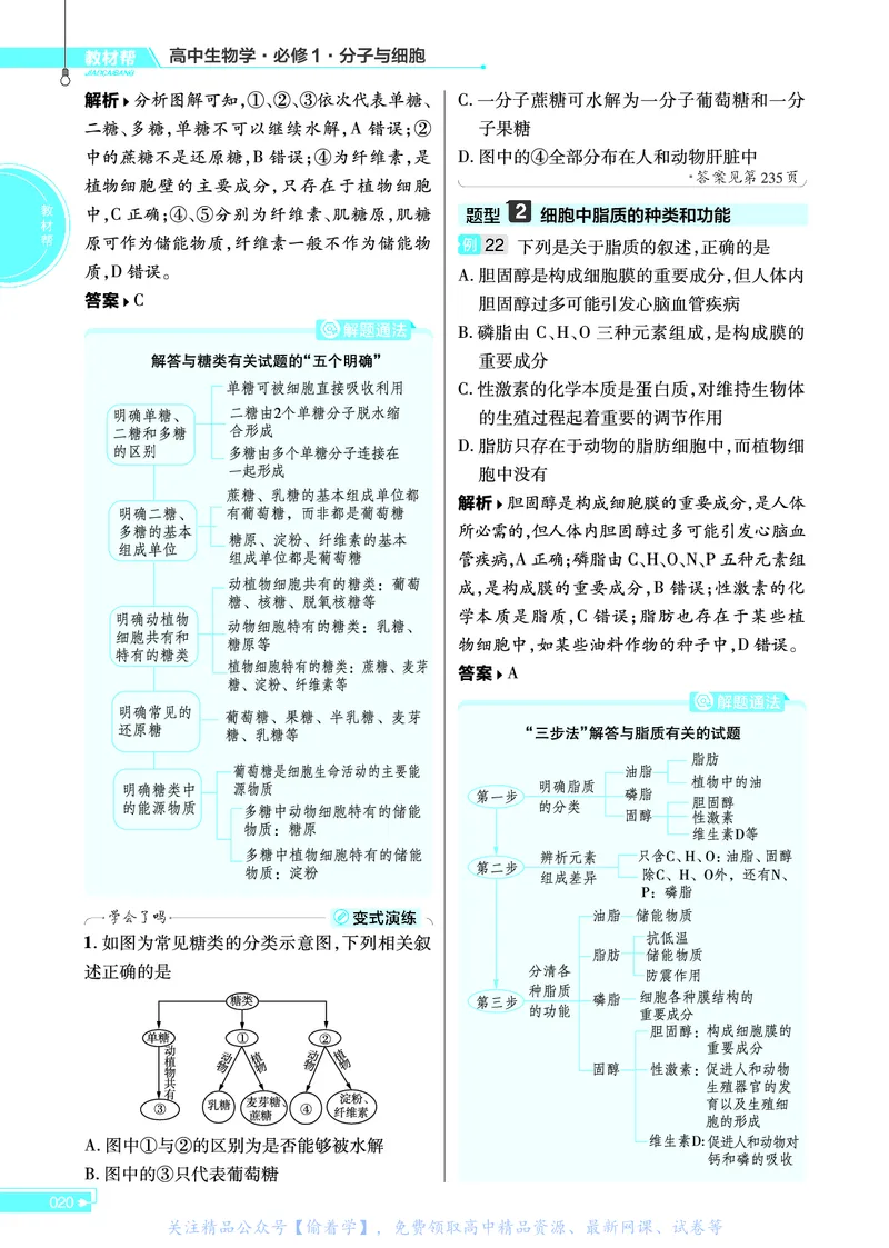 教材帮高中生物学必修1（配ZK版）浙科版_高中三年全科资料_高中_高中电子教材_高中《教材帮》2025版高中《教材帮》（全科高清）_教材帮高中生物