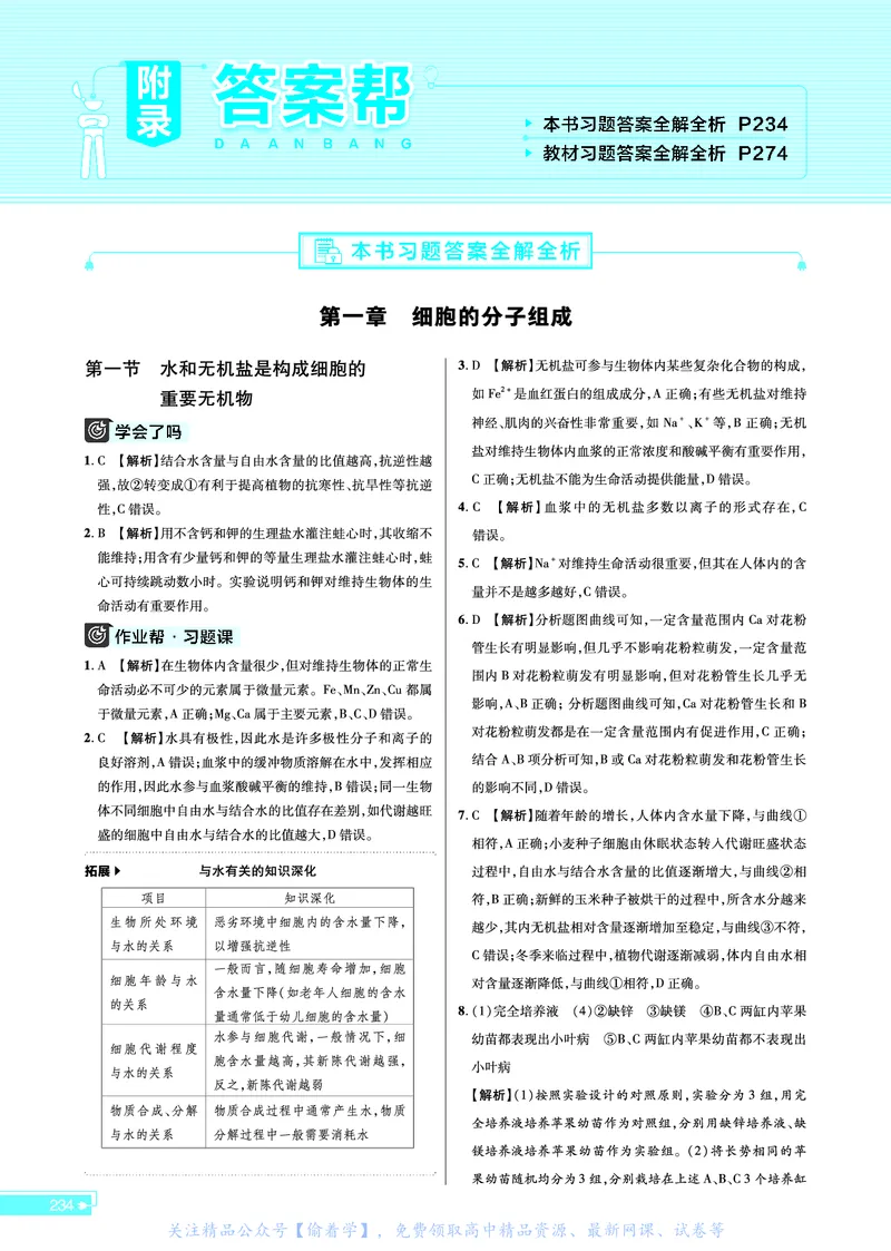 教材帮高中生物学必修1（配ZK版）浙科版_高中三年全科资料_高中_高中电子教材_高中《教材帮》2025版高中《教材帮》（全科高清）_教材帮高中生物