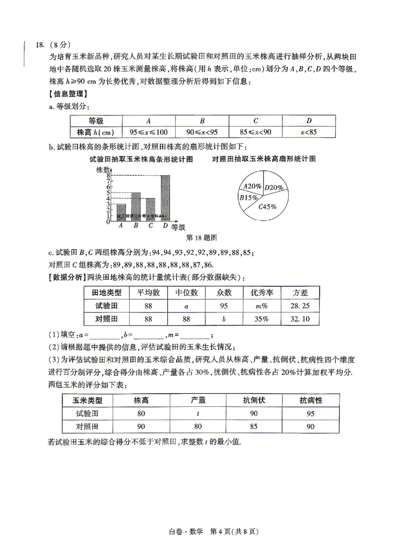 2026《万唯中考&bull;山东黑白卷》数学白卷_2026中考押题卷合集_2026《万唯中考黑白卷》地方版(1)_2026《万唯中考&bull;山东黑白卷》7科_2026《万唯中考&bull;山东黑白卷》7科(扫描版)