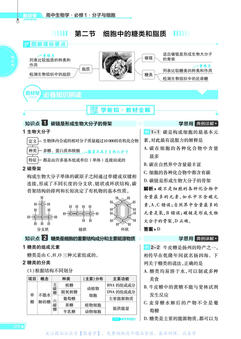 教材帮高中生物学必修1（配SJ版）_高中三年全科资料_高中_高中电子教材_高中《教材帮》2025版高中《教材帮》（全科高清）_教材帮高中生物
