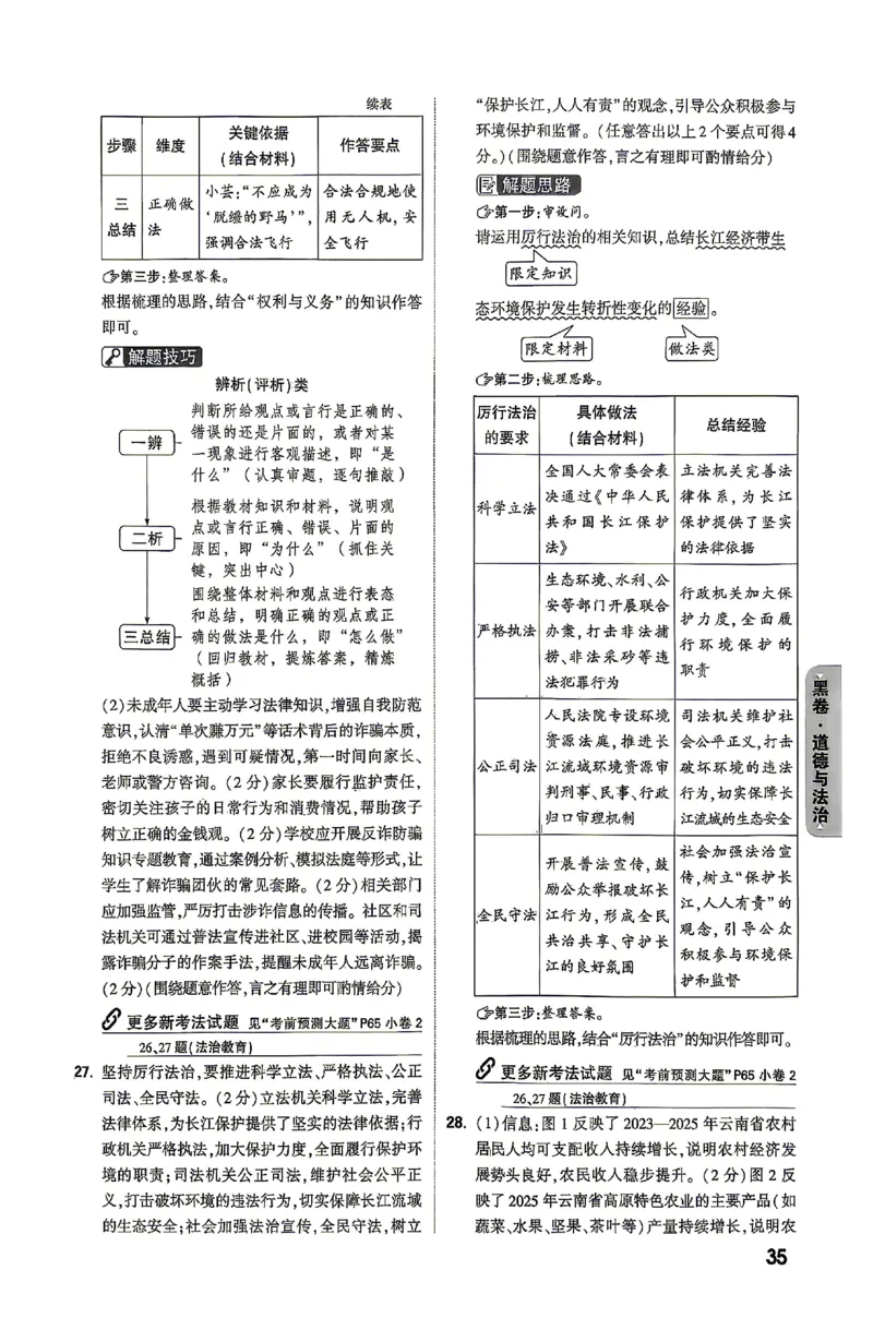 2026《万唯中考&bull;云南黑白卷》答题技巧与答案_2026中考押题卷合集_2026《万唯中考黑白卷》地方版(1)_2026《万唯中考&bull;云南黑白卷》7科