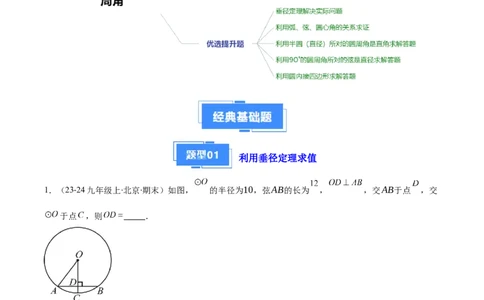 专题07垂径定理、圆心角、圆周角（6大基础题+5大提升题）（原卷版）_人教版数学九年级上册_版本二_九年级数学上册（人教版）_专项复习