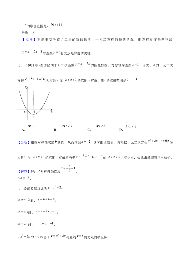 专题02二次函数（考题猜想，4种热考题型）教师版_人教版数学九年级上册_版本二_九年级数学上册（人教版）_期末专项复习-U276_期末总复习_2025版