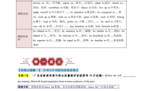 易错点05介词和介词短语（3大陷阱）-备战2024年高考英语考试易错题（解析版）_高中三年全科资料_高中_15高中全科《高考易错题》2025版_语法填空中常考易错点_教师版（含答案解析）