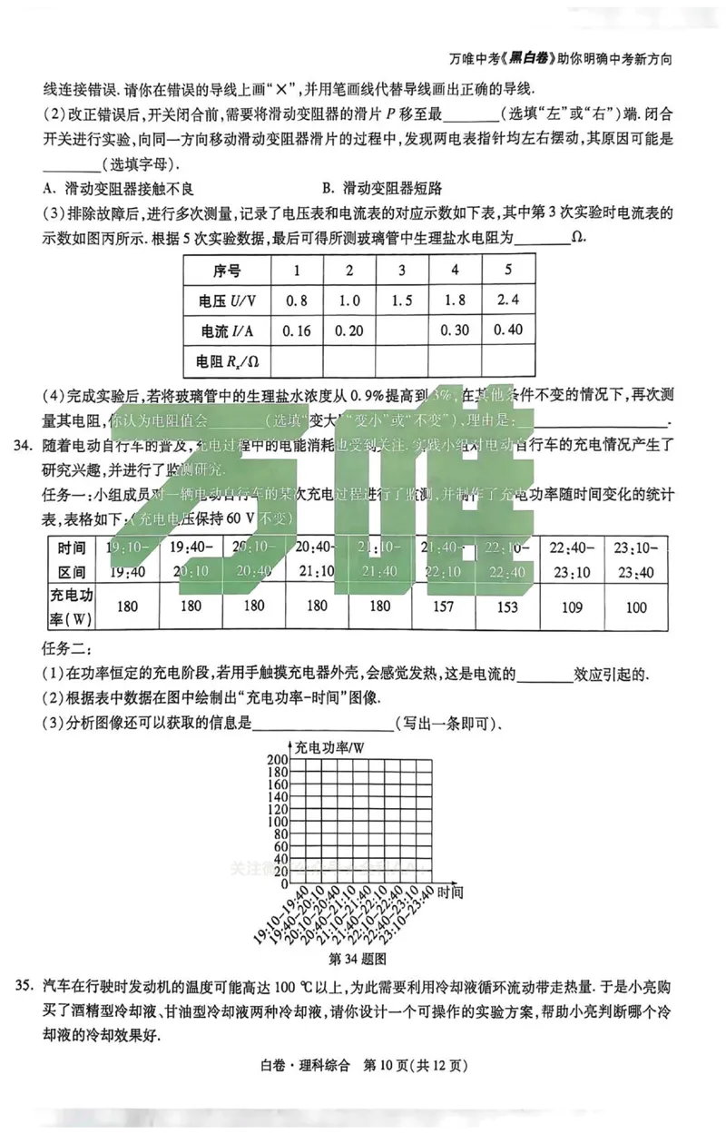 2026《万唯中考&bull;山西黑白卷》理综白卷_2026中考押题卷合集_2026《万唯中考黑白卷》地方版(1)_2026《万唯中考&bull;山西黑白卷》7科_2026《万唯中考&bull;山西黑白卷》理综