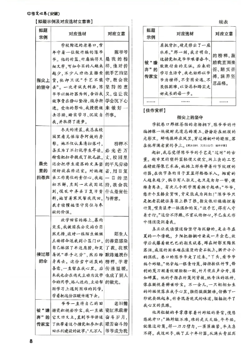 2026《万唯中考&bull;安徽定心卷》语文_2026中考押题卷合集_2026《万唯中考定心卷》各地方版_2026《万唯中考&bull;安徽定心卷》7科