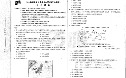 2026《万唯中考&bull;河北黑白卷》历史白卷_2026中考押题卷合集_2026《万唯中考黑白卷》地方版(1)_2026《万唯中考&bull;河北黑白卷》7科_2026《万唯中考&bull;河北黑白卷》历史