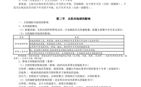 新教材高中地理人教版（2019）必修一知识点汇编_高中三年全科资料_高中_高中1_2025版高中地理《全册知识点梳理》_新教材人教版高中地理必修第一册知识梳理