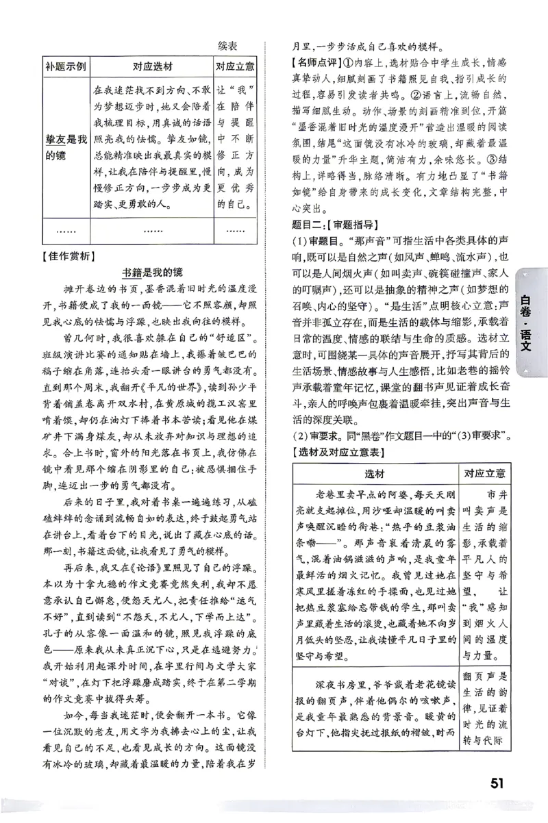 2026《万唯中考&bull;云南黑白卷》语文黑白卷答案_2026中考押题卷合集_2026《万唯中考黑白卷》地方版(1)_2026《万唯中考&bull;云南黑白卷》7科_2026《万唯中考&bull;云南黑白卷》语文黑白卷