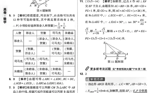 2026《万唯中考&bull;内蒙古黑白卷》数学黑卷答案_2026中考押题卷合集_2026《万唯中考黑白卷》地方版(1)_2026《万唯中考&bull;内蒙古黑白卷》7科_2026《万唯中考&bull;内蒙古黑白卷》数学