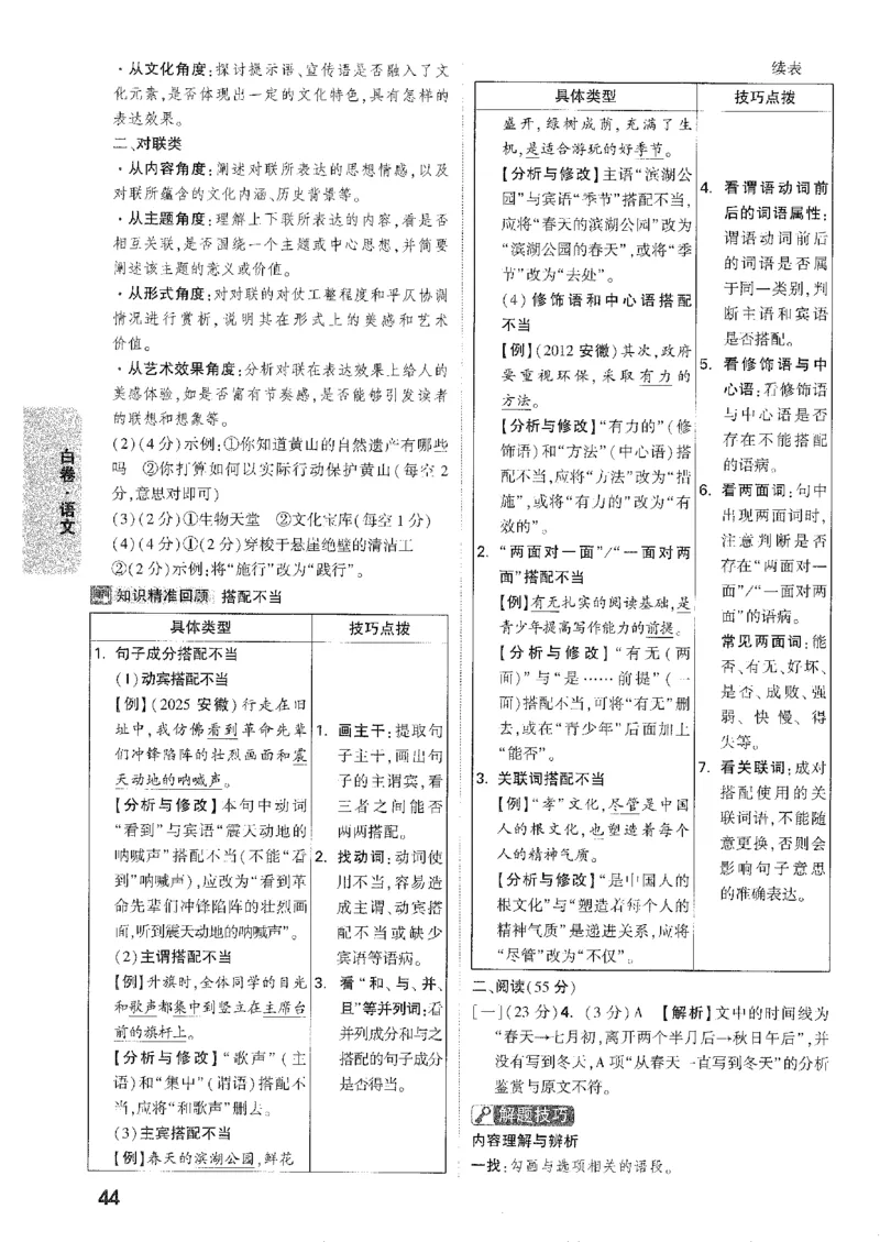 2026《万唯中考&bull;安徽黑白卷》语文白卷答案_2026中考押题卷合集_2026《万唯中考黑白卷》地方版(1)_2026《万唯中考&bull;安徽黑白卷》7科_2026《万唯中考&bull;安徽黑白卷》语文