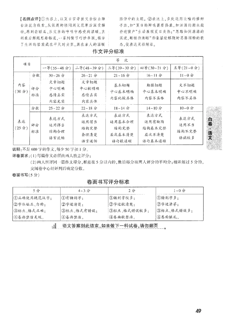 2026《万唯中考&bull;安徽黑白卷》语文白卷答案_2026中考押题卷合集_2026《万唯中考黑白卷》地方版(1)_2026《万唯中考&bull;安徽黑白卷》7科_2026《万唯中考&bull;安徽黑白卷》语文